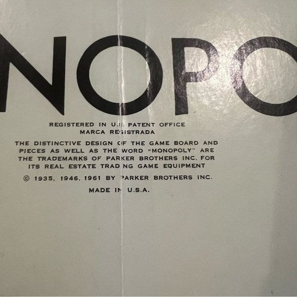 Vintage 1961 Monopoly Board Game by Parker Brothers Classic Original Complete - Picture 7 of 11